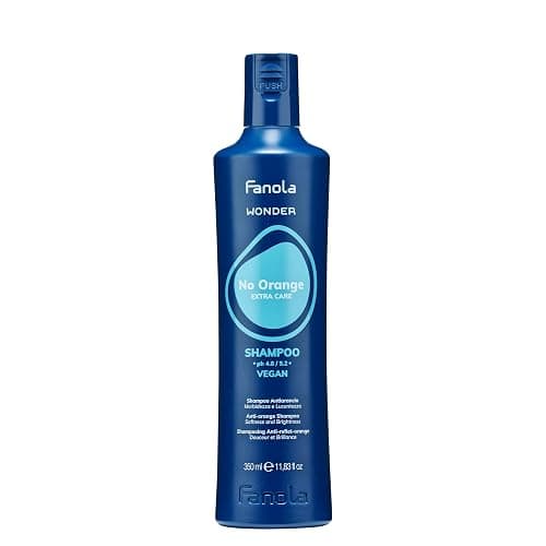 Fanola Wonder Blue Shampoo for Brunettes - Toning Hair Color Shampoo for Light Brown to Platinum Strands - Neutralizes Orange & Brassy Tones - Vegan & Sulfate-Free (11.8 fl oz) - Image 1