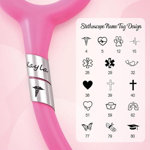 Personalized Stethoscope Name Tag Custom Stethoscope ID Charm Accessories Nurse Gifts for Doctor Vet thumbnail 3