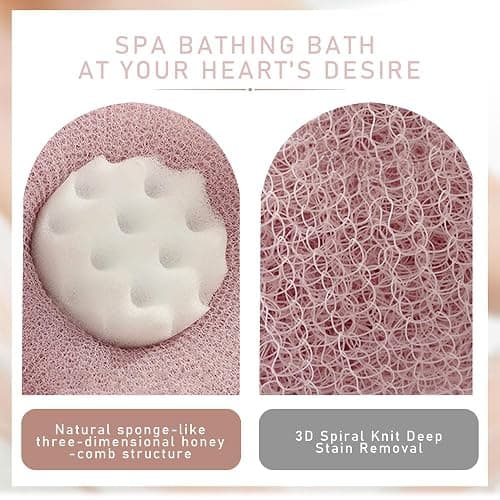 Super Soft Sunflower Suction Cup Bath Ball, 2024 Upgraded 2-in-1 Sunflower Bath Ball Exfoliating Bath Sponge Cleaning Brush, Sponge Mesh Pouf Shower Ball for Women, Men Shower (Apricot+Yellow) thumbnail 5