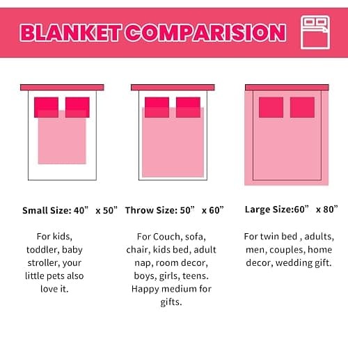 Warm Blanket Pink Soft Fleece Blankets Twin Size Throw Blankets for Bed Couch thumbnail 8