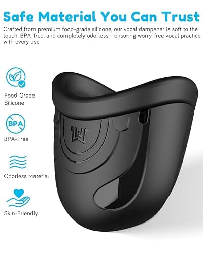 Vocal Dampener for Singers, Actors, Performers, Stress Relief, Food-Grade Silicone - Safe & Odorless, Portable Warm-Up Room for Singing Practice, Soundproof Voice Dampener thumbnail 2
