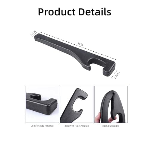 Hiseanllo Car Seat Gap Filler 2 Pack, Universal Fit PU Leather Car Seat Gap Plug to Fill The Gap Between Seat and Console, Car Seat Crevice Blocker Stop Things from Dropping thumbnail 3