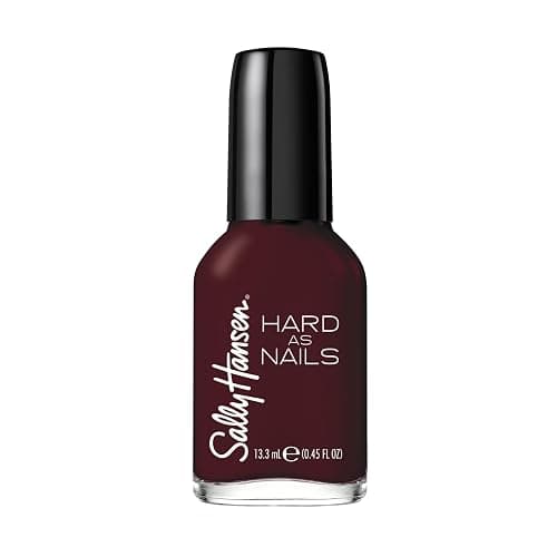 Sally Hansen Hard as Nails, Garnet Attention, Long Lasting, Chip Resistant, Opaque, Shiny Red Nail Polish - Image 1