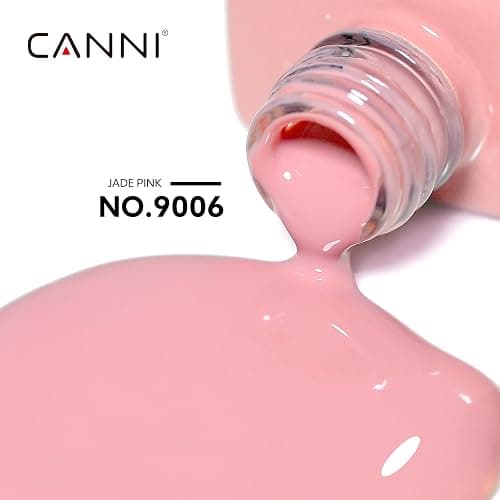 CANNI Baby Pink Gel Nail Polish, 1Pcs Light Pink Nude Gel Polish Soft Color High Gloss Soak Off U V Nail Manicure Salon DIY thumbnail 2