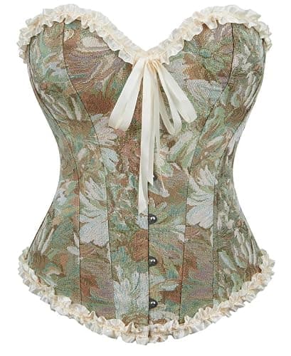 Alivila.Y Fashion Womens Lace Up Corset Top Overbust Body Shaper Bustier Corsets for Women - Image 1