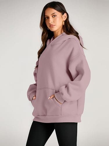 Trendy Queen Womens Oversized Hoodies Fleece Sweatshirts Fall Fashion 2025 Pullover Sweaters Winter Clothes thumbnail 3