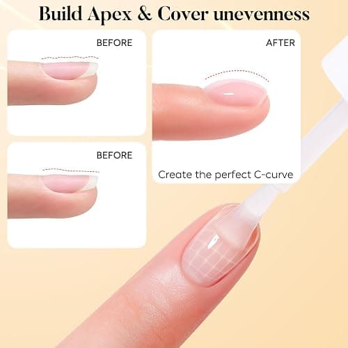 Nicedeco Rubber Base Gel Polish for Nails, Hema Free, Cruelty Free, Vegan, 12 Pcs Rubber Gel Nail Strengthener Nude Pink Nail Polish Kit 2 thumbnail 3