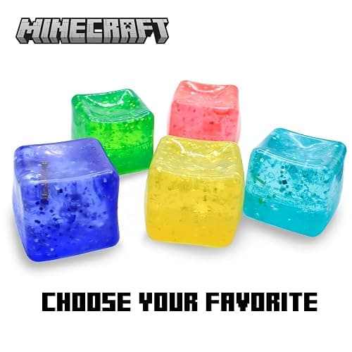 Just Toys – Minecraft Jelly SquishMe Blind Box Cube | Gold Sword or Pickaxe Inside thumbnail 9