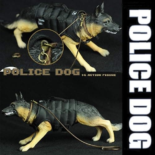 YEIBOBO ! 1:6 Action Figure Accessories German Shepherd Figure Toy (Police Dog) thumbnail 4