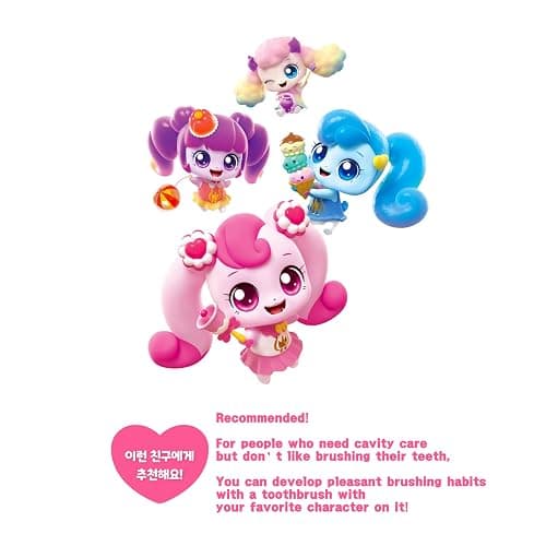 GIANANO Catch Teenieping Character Compact Head Toothbrush, Soft bristles & Easy to Hold Toothbrush, 하츄핑 thumbnail 3