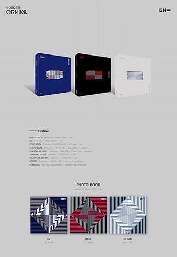 BIGHIT Ent. ENHYPEN - Border : Carnival (2nd Mini Album) Album+Extra Photocards Set (Down ver.) (L200002158) thumbnail 2