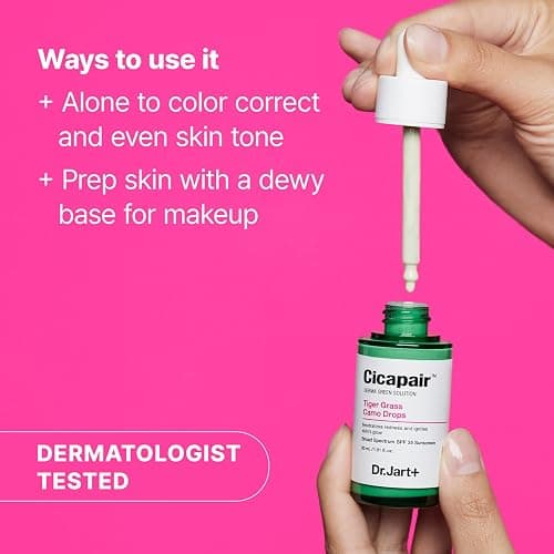Dr.Jart+ Cicapair Tiger Grass Camo Drops Tinted Serum SPF 35 with Centella Asiatica | Skin Tint | Korean Skin Care Makeup Hybrid, 1.01 Fl Oz thumbnail 4