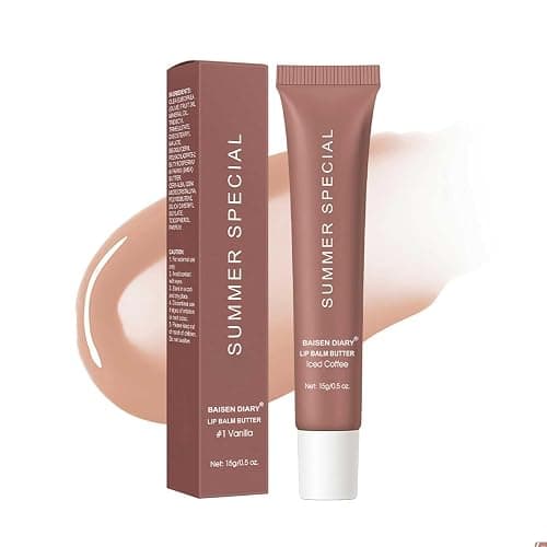 Summer Special Lip Butter Balm - Ultra-Hydrating, Nourishing Lip Care with Natural Ingredients, Shea Butter & Olive Butter, Soothes & Softens Dry Lips (#3 lced Coffee, 0.5 Fl Oz (Pack of 1)) - Image 1