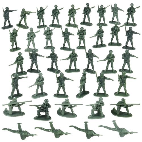 U. S. Toy DELUXE BAG OF CLASSIC TOY GREEN ARMY SOLDIERS - 36 Pc. (USTVL47) - Image 1
