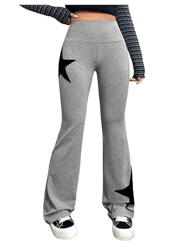 SOLY HUX High Waisted Bootcut Flare Leggings Sweatpants - Image 1