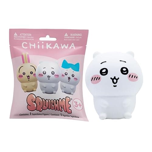 Just Toys – Chiikawa SquishMe Blind Bag Squishy Toy | 2.5 inch slow-rise PU foam squishy · 1 random figure per blind bag · 6 kawaii Chiikawa designs to collect - Image 1