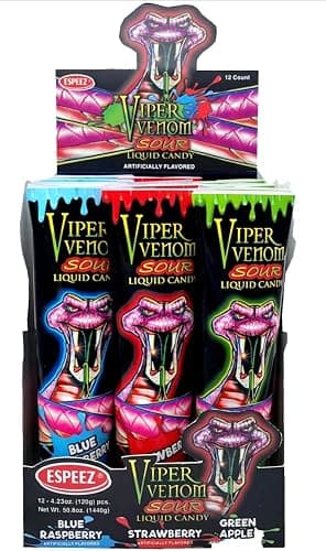 PKM CANDIES - 3 Pack Assorted Viper Venom Sour Squeeze Liquid Candy 3 Flavors thumbnail 9