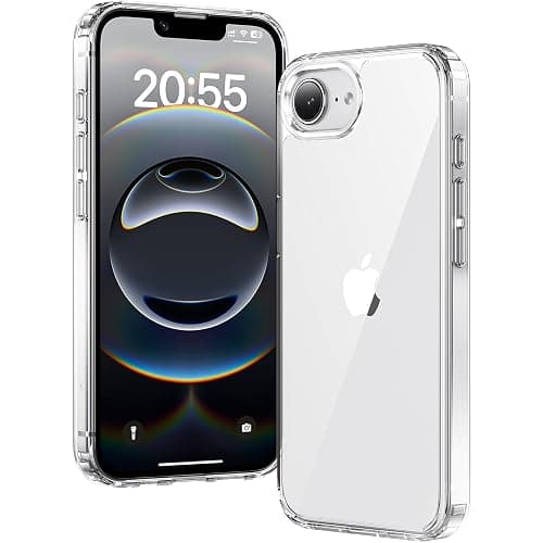 Voyahülle Clear Case for iPhone 16E, Ultra Thin, Shockproof TPU Cover, Anti-Yellowing, Crystal Clear, Phone Case for Apple iPhone 16E - Clear - Image 1