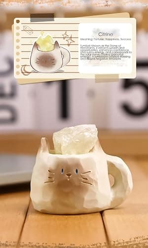 BONTOUJOUR Surprise Box Figures Diamond Crystal Cat Theme, Mystery Bag Random Design Action Figures Figurine Collectible Home Desk Car Decoration, Birthday Christmas New Year Gift, Single Box-1 Box thumbnail 9