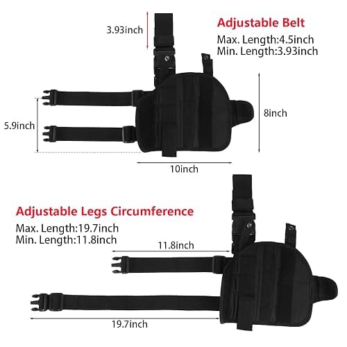 Drop Leg Holster, Leg Holsters for Pistols, Thigh Holster for Men thumbnail 6