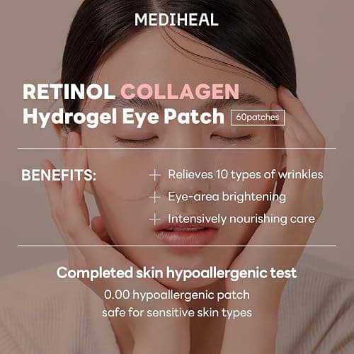 Mediheal Firming Duo Set – Collagen Lifting Pad & Retinol Eye Patch for Anti-Aging Care – Daily Skin Firming Pad + Wrinkle Smoothing Hydrogel Eye Mask thumbnail 2