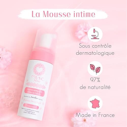 MUSC INTIME La Marque Officielle - Les Intimes - Mousse Intime & Parfum Intime - Sakura - L'Innocente - Parfume & Nettoie En Douceur - Testé Sous Contrôle Gynécologique - 150ml & 30ml thumbnail 3