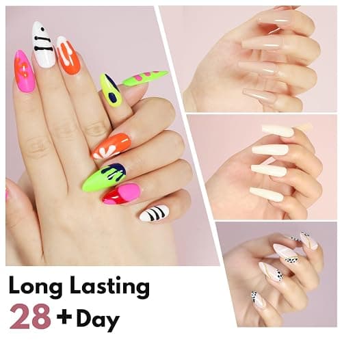FZANEST Gel Nail Polish Set, 130 Bottles 15ml Full Size Gel Polish Pink Nude Blue Yellow Green Red Colors Kit with Gel Top Base for Nail Salon All Season Nail Gel Soak Off Led UV Nail with Color Chart thumbnail 6
