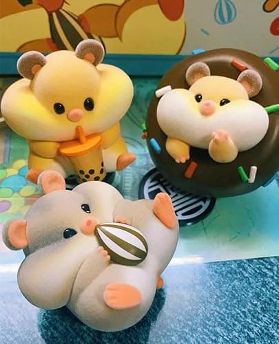 maidimiao Flocking Rich Hamster Daily Life 1PC Cute Blind Box Bags Figures Collectible Toys Birthday Gifts thumbnail 3