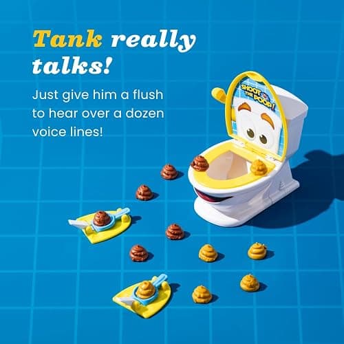 Brybelly Shoot The Poop – The Original Talking Toilet Game for Kids & Families – Funny Fast-Action Poop-Launching Game with Sounds & Silly Humor for Ages 4+ thumbnail 5