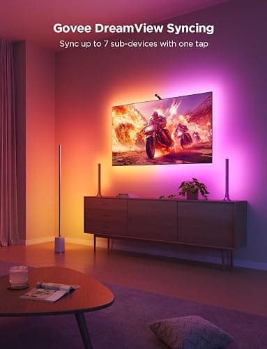 Govee TV Backlight 3 Lite with Fish-Eye Correction Function Sync to 40-50 Inch TVs, 7.8ft RGBICW Wi-Fi LED Strip Lights with Camera, 4 Colors in 1 Lamp Bead, Voice and APP Control, Adapter thumbnail 4