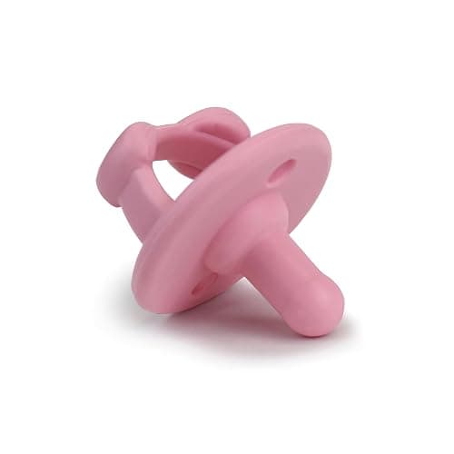 Itzy Ritzy Silicone Pacifiers for Ages 6-18 Months – Itzy Soother Pacifiers Feature Collapsible Handle & Two Air Holes for Added Safety – Set of 2 in Light & Dark Pink thumbnail 5