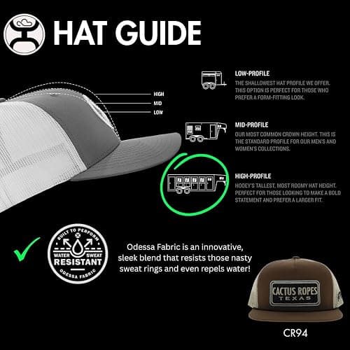 HOOEY Adjustable Snapback Trucker Hat with Cactus Ropes Logo thumbnail 8