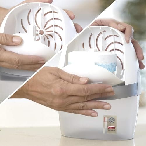 UniBond AERO 360º Moisture Absorber, 1 Device incl. 1 Refill Tab 450g, Ultra-Absorbent Dehumidifier, Helps to Prevent Condensation, Mould & Musty Smells, Recyclable, Refillable Condensation Absorber - 450 g thumbnail 3