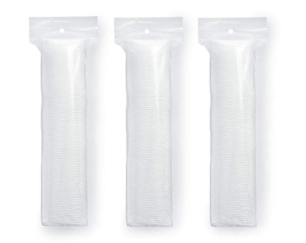 Medline Simply Soft Cotton Rounds (300 Count), 100% Cotton Absorbent and Textured Cotton Pads, Lint-Free thumbnail 3