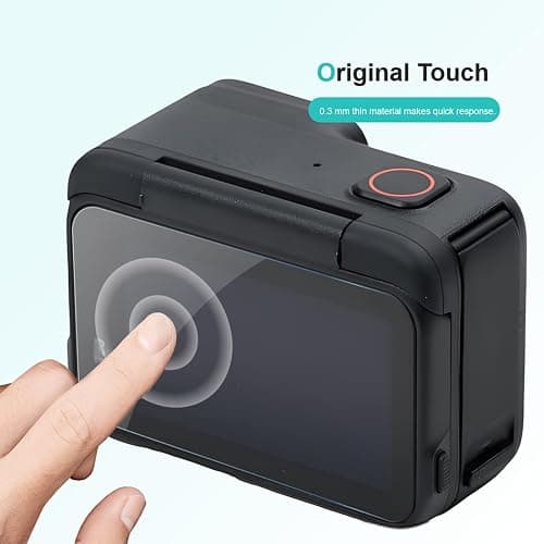 iDaPro [2 Pcs]Screen Protector for Insta360 Ace Pro 2+[2Pcs]Lens Protector for AcePro 2 Lens+[2Pcs]PET(Not Glass) for Insta 360 Ace Pro2 Front Screen,Tempered Glass,9H Hardness,Anti-Scrach,Anti-Bubble thumbnail 5