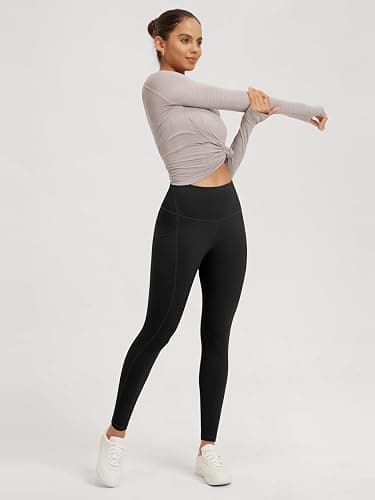 ODODOS 2-Pack 7/8 High Waist Workout Leggings with Pockets for Women, 25"/ 28" Tummy Control Athletic Yoga Pants thumbnail 6