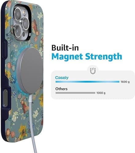 Casely iPhone 16 Pro Max Case | Vincent's Flowers | Van Gogh Museum | Bold Protective Case Design | Compatible with MagSafe thumbnail 7