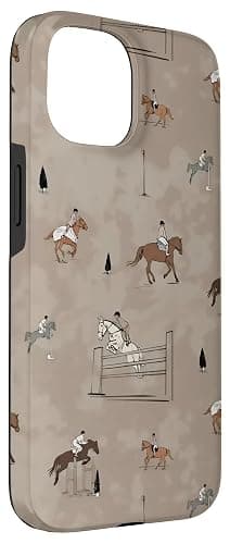 Horse Equestrian Love Horses Cute Hunter Jumper Case for iPhone 15 thumbnail 3
