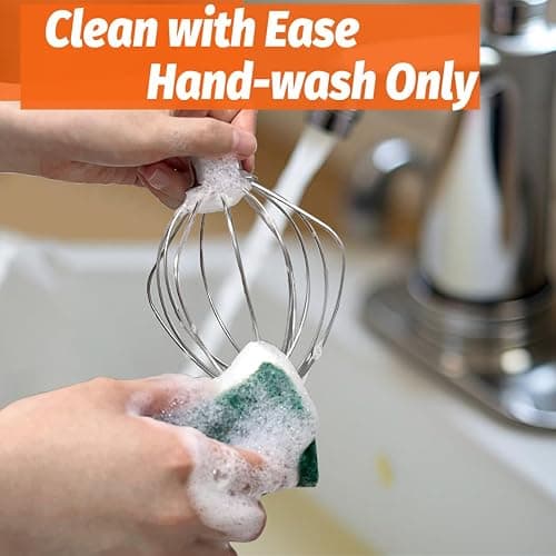 Whisk Attachment Stainless Steel Wires Whip K45WW Parts fit KitchenAid 4.5 and 5 QT Tilt Head Stand Mixer thumbnail 4