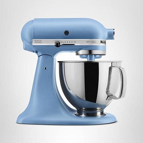 KitchenAid Artisan Series 5 Quart Tilt Head Stand Mixer with Pouring Shield KSM150PS, Blue Velvet thumbnail 5