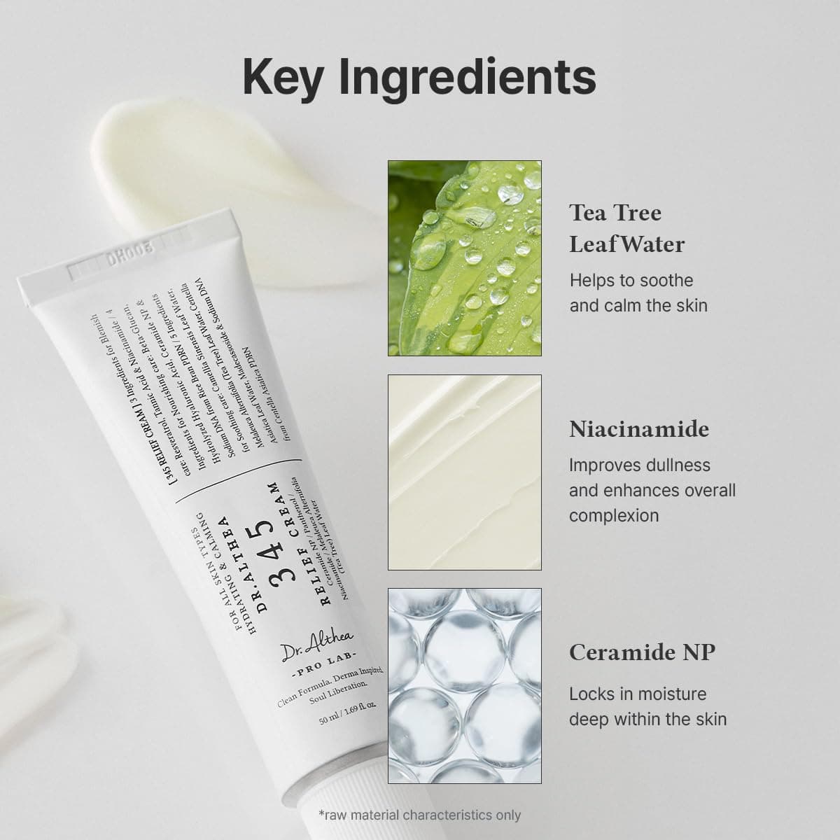 Dr.Althea 345 Relief Cream | Daily Face Moisturizer for Soothing Recovery and Blemish Care with PDRN & Niacinamide | Korean Vegan Skin Care for All Skin Types, 50ml (Ver.2 - Pack of 1) thumbnail 5