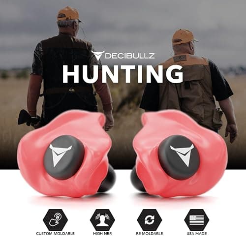 Decibullz - Custom Molded Earplugs, 31dB Highest NRR, Comfortable Hearing Protection for Shooting, Travel, Work and Concerts thumbnail 6