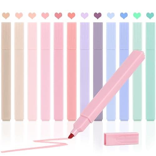 Utron 12pcs Bible Highlighters, Pastel Highlighter Set, No Bleed Bible Highlighters (12 Color) - Image 1