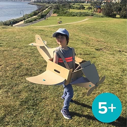 Makedo Discover | Upcycled Cardboard Construction Tool Kit in Small Toolbox (126 Pieces) | STEM + STEAM Educational Toys for at Home Play + Classroom Learning | Reusable Tools for Boys & Girls Age 5+ thumbnail 6
