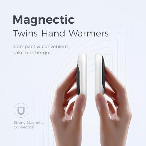 OCOOPA Magnetic Rechargeable Hand Warmers 2 Pack, Ultrathin Electric Handwarmers, Portable Pocket-Sized Heater, for Men, Women Purse Must Haves, Union UT3 Lite thumbnail 4