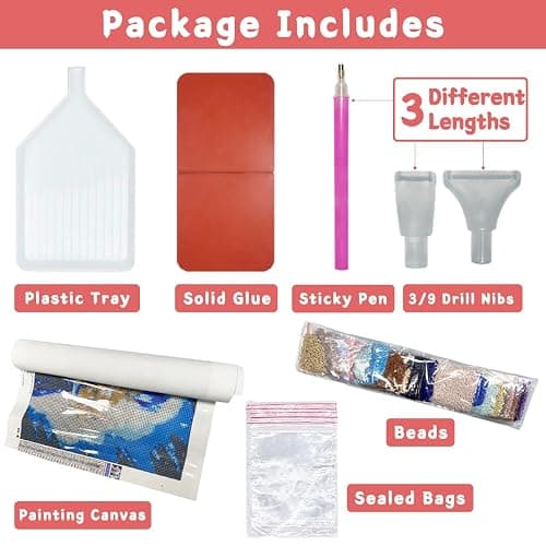 EGUEGU Custom Diamond Art Painting Kits for Adults - 5D Personalized Drill Painting DIY Your Own Photo - Customized Diamond Picture Art Gift for Home Decor thumbnail 5