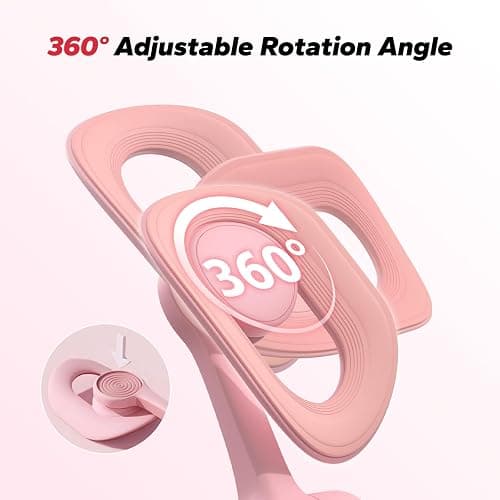 MERACH Pelvic Floor Exercise Devices, Thigh Trainer with Resistance Band | Resistance Band, Easy Shaping, Quickly Activates Leg and Pelvic Floor Muscles, 360° Rotation Function, Suitable for Everyone thumbnail 5