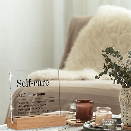 Spa Decor for Spa Room, Self Care Gifts for Women Men, Mental Health Gifts, Self Care Definition Massage Room Bathroom Decorative Signs Plaque thumbnail 4