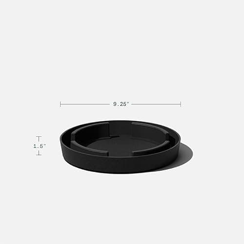 Veradek Vega Round Tall Planter Pots for Indoor/Outdoor Use | Made from Plastic - Stone Mix with Drainage Holes | Perfect for Small to Large Succulent Plants, Flowers, Modern Interior Plants thumbnail 3