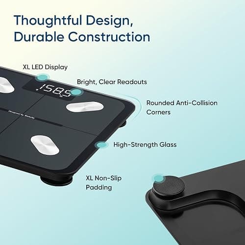 Etekcity Smart Scale for Body Weight, FSA&HSA Eligible, Bathroom Digital Weighing Scale with BMI, Body Fat, Muscle Mass, Accurate Bluetooth Home User Health Equipment Sync Apps thumbnail 9